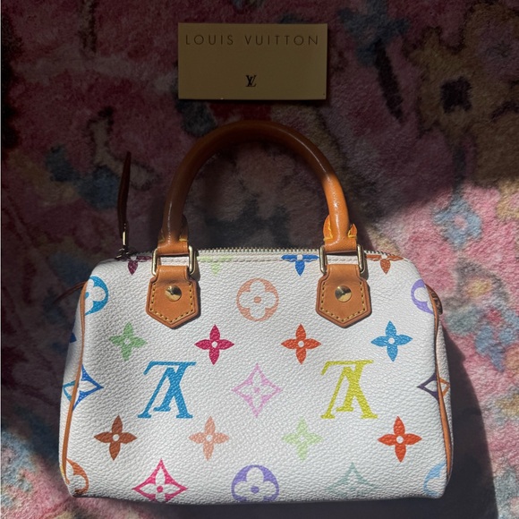 X Murakam Multi color Louis Vuitton Mini Speedy - Picture 5 of 6